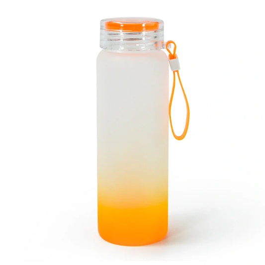 Botella sublimable satinada base Naranja 450ml
