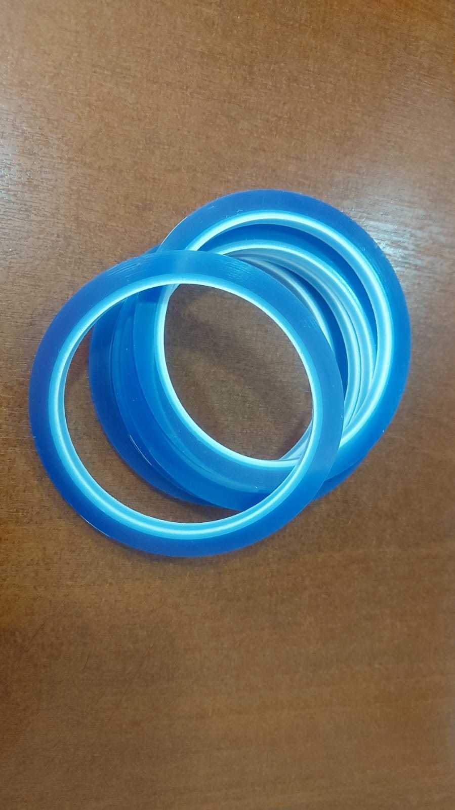 Cinta adhesiva thermo resistente - 6mm de ancho  0.5mm- azul