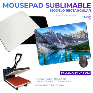 Mousepad sublimable de 22 x 18 cm