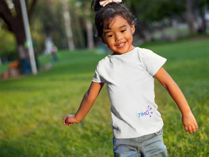 Polos Sublimables de Niños 0 al 16 Cuello Redondo blanco