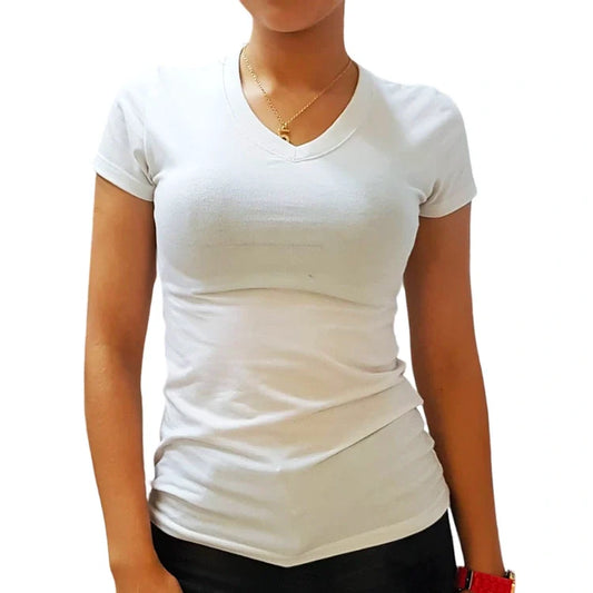 Poleras de mujer cuello V tallas 14 Sublimables