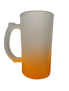 Vaso shopero para sublimar Vidrio 16oz Base de Color Cervecero sublimable