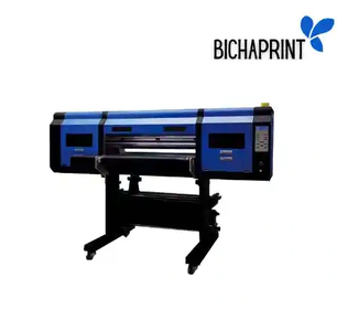 Plotter UV DTF Blue - 2 cabezales XP600 - Cama de arrastre para FILM AB - CYMKW